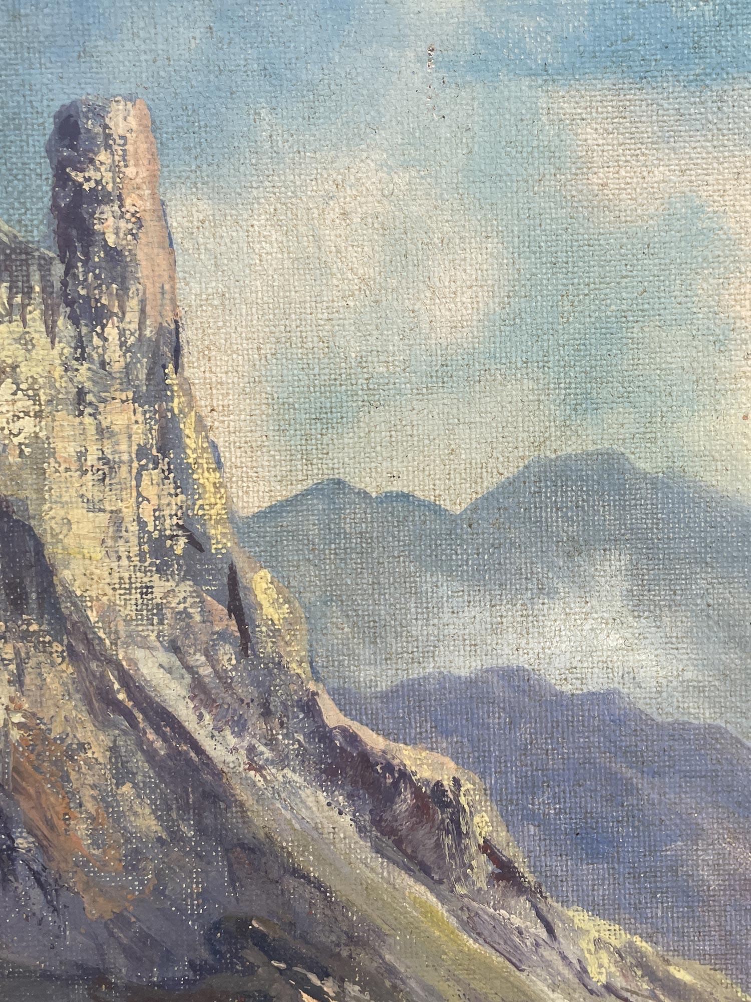 Huile sur toile italienne Dolomites en vente 1