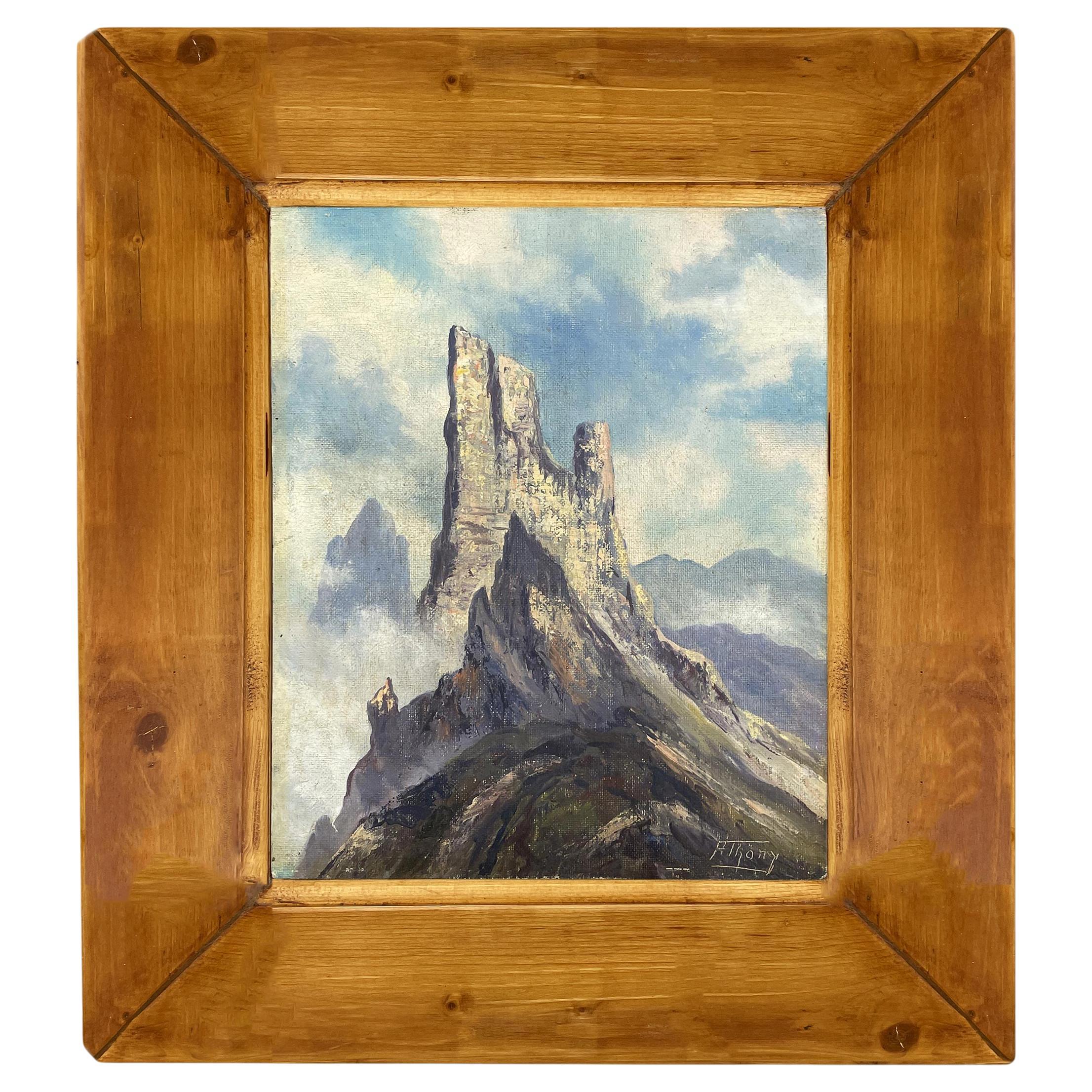 Dolomitas italianas Óleo sobre lienzo