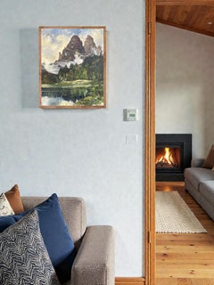 Italian Dolomites Oil on Canvas - Willy Angele