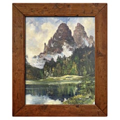 Italian Dolomites Oil on Canvas - Willy Angele