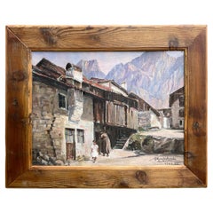 Italian Dolomites Painting by Guglielmini G. 1942