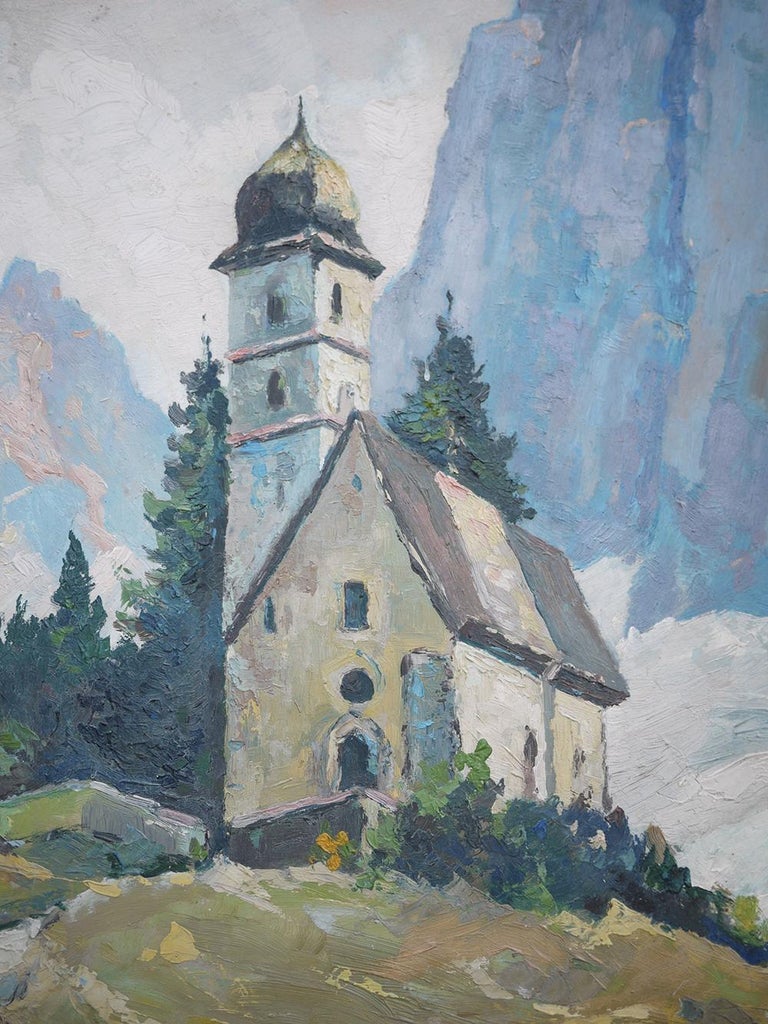 Italian Dolomites Painting, Monte Pelmo, Erardi R. 1948 at 1stDibs