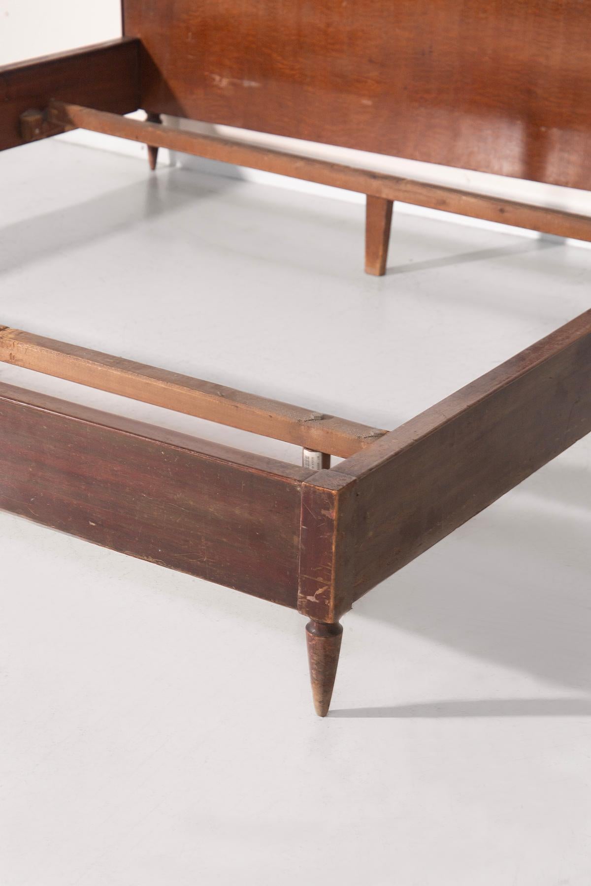 Mid-20th Century Italian double bed by Paolo Buffa and Serafino Arrighi For Sale