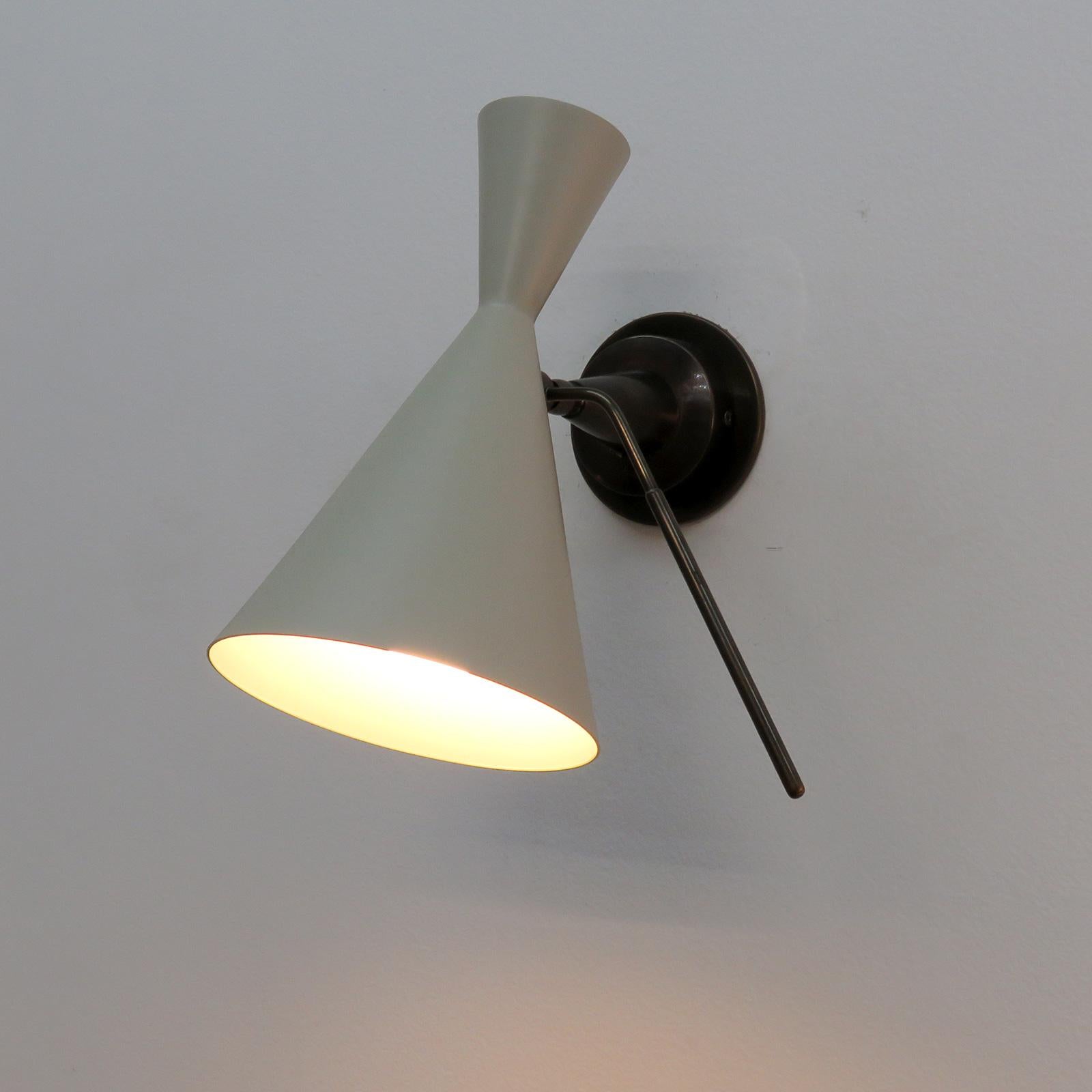 Italian Double-Cone Wall Lights For Sale 2
