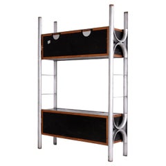 Italian Double-Sided "FerroTipi" serie Bookcase with Drop-Front, Malacrida 
Res