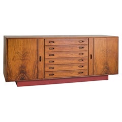 Italian Double-Sided Rosewood Credenza by Molteni, 1960s
