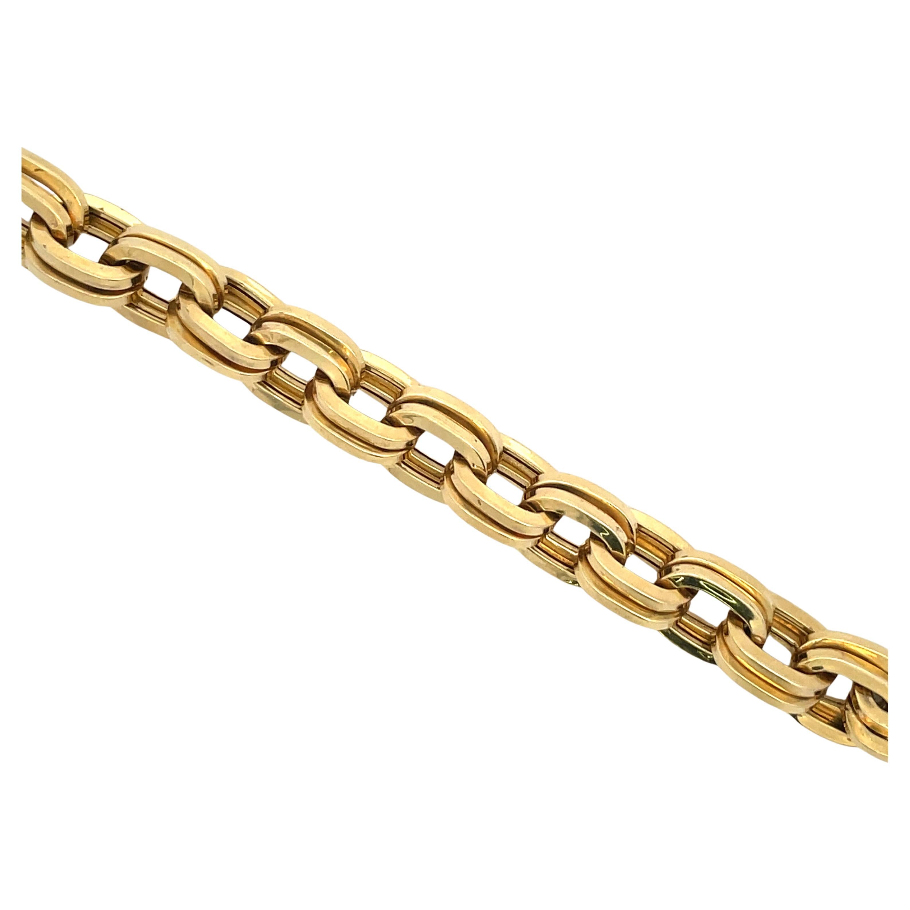 Made in Italy, this bracelet features 21 double square links weighing 22.8 grams.
Stamped Italy 14k AND
More link bracelets available
Search Harbor Diamonds
