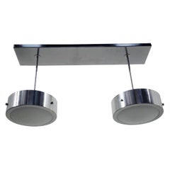 Italian Double Uno Band Murano Glass Shade Flush Mount by Fabio Ltd