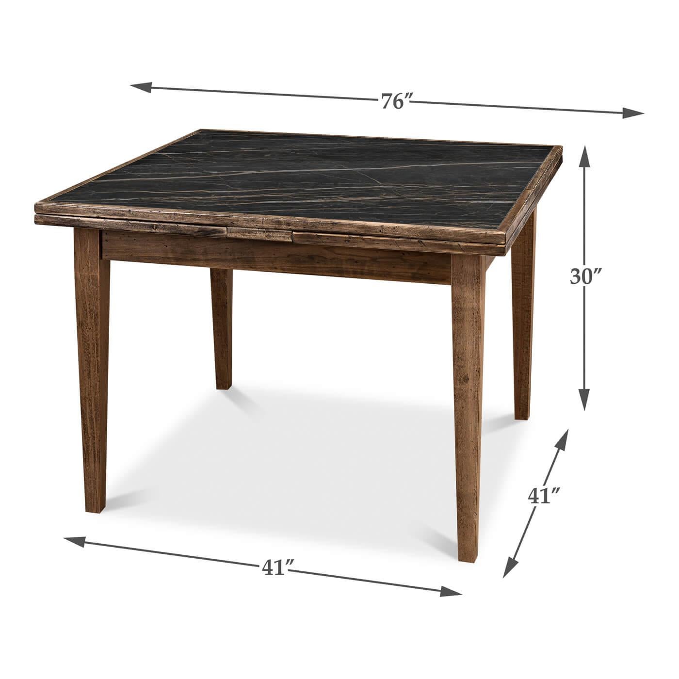 Contemporary Italian Draw Leaf Extension Table