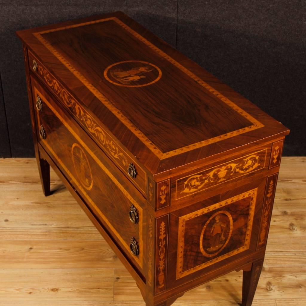 Italian Dresser in Inlaid Wood in Louis XVI Style from 20th Century 5