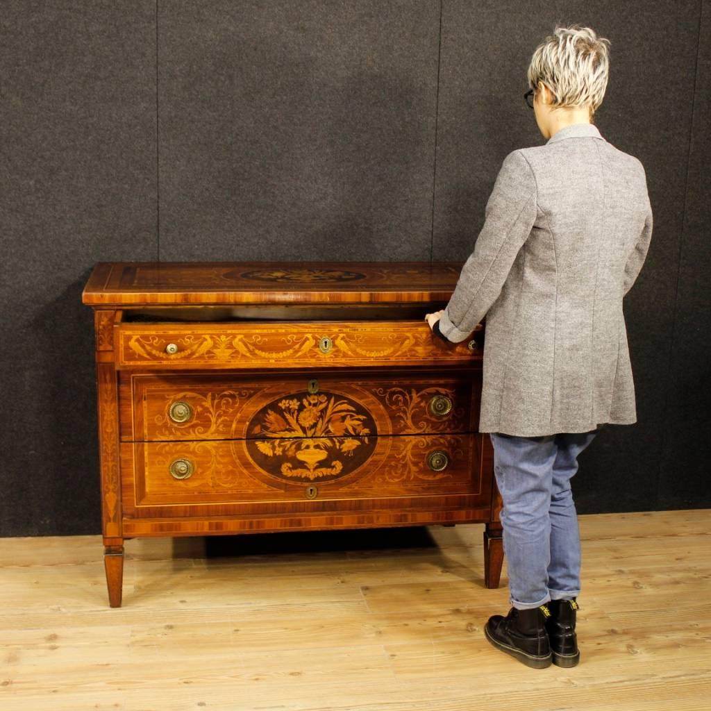 Italian Dresser in Inlaid Wood in Louis XVI Style from 20th Century 8