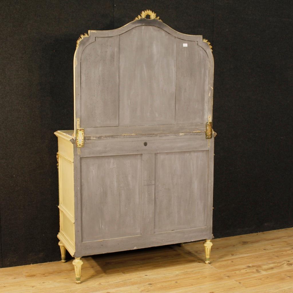  Italian Dresser with Mirror in Louis XVI Style in Lacquered Wood 4