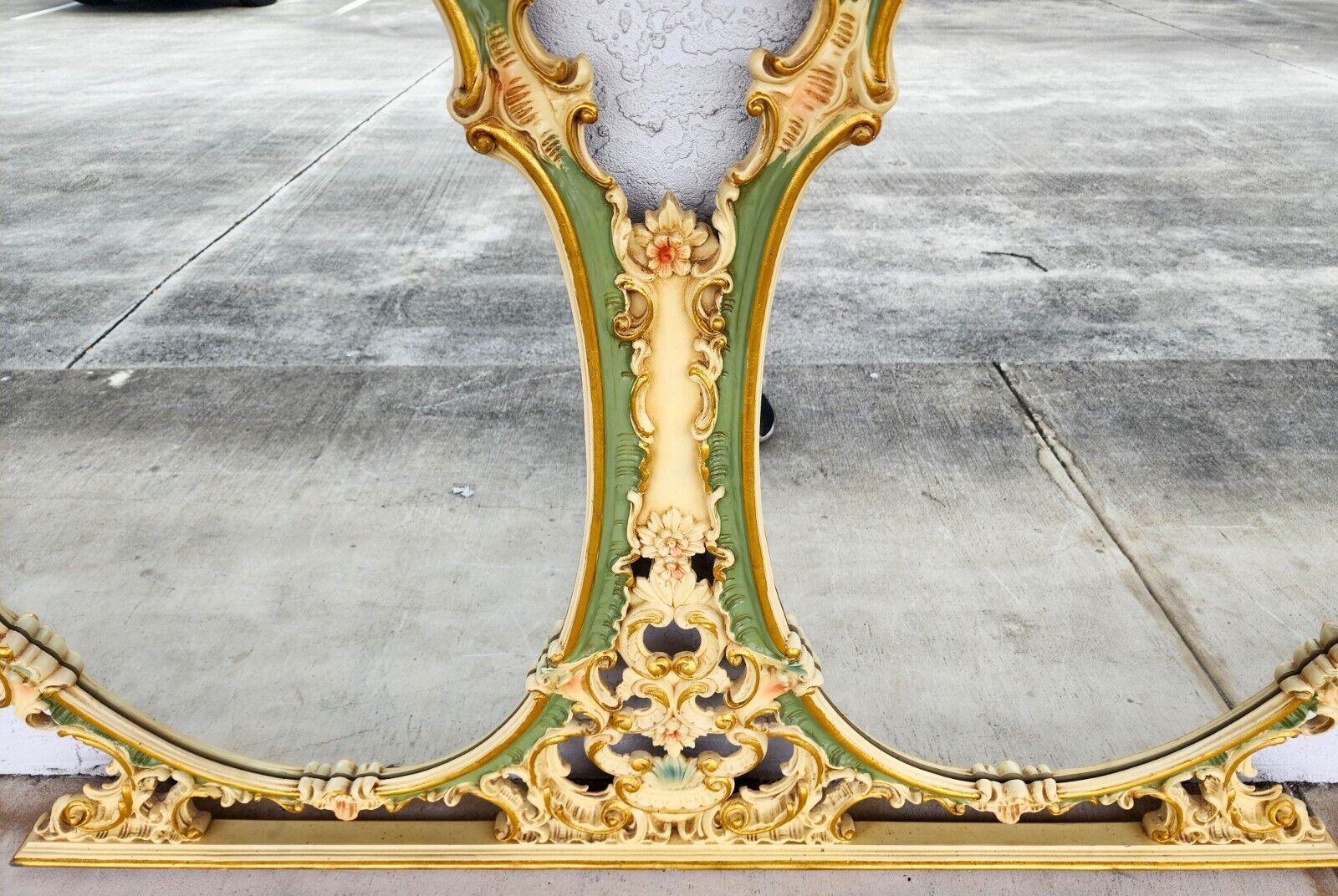 For FULL item description click on CONTINUE READING at the bottom of this page.

Offering One Of Our Recent Palm Beach Estate Fine Furniture Acquisitions Of A 
Vintage Ornate Italian Dual Dressing Dresser Mirror 
Can be hung on wall or placed on a