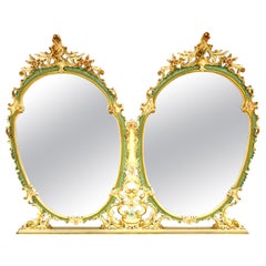 Specchio da toilette italiano Vintage