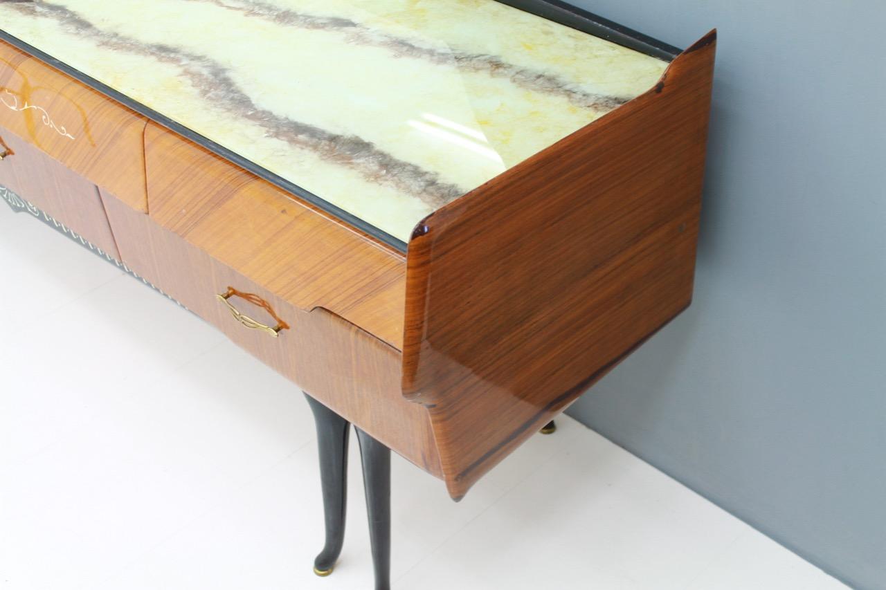 Italian Dressing Sideboard Vanity with Mirror and Horse Legs, 1959 6