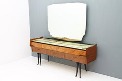 Italian Dressing Sideboard Vanity with Mirror and Horse Legs, 1959
