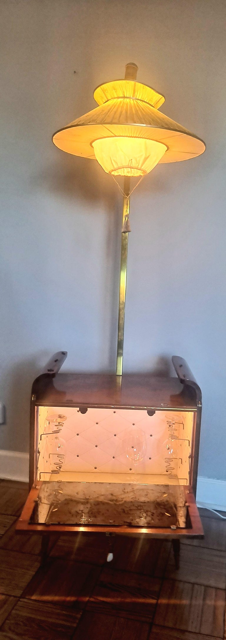 Italian Dry Bar Floor Lamp For Sale at 1stDibs