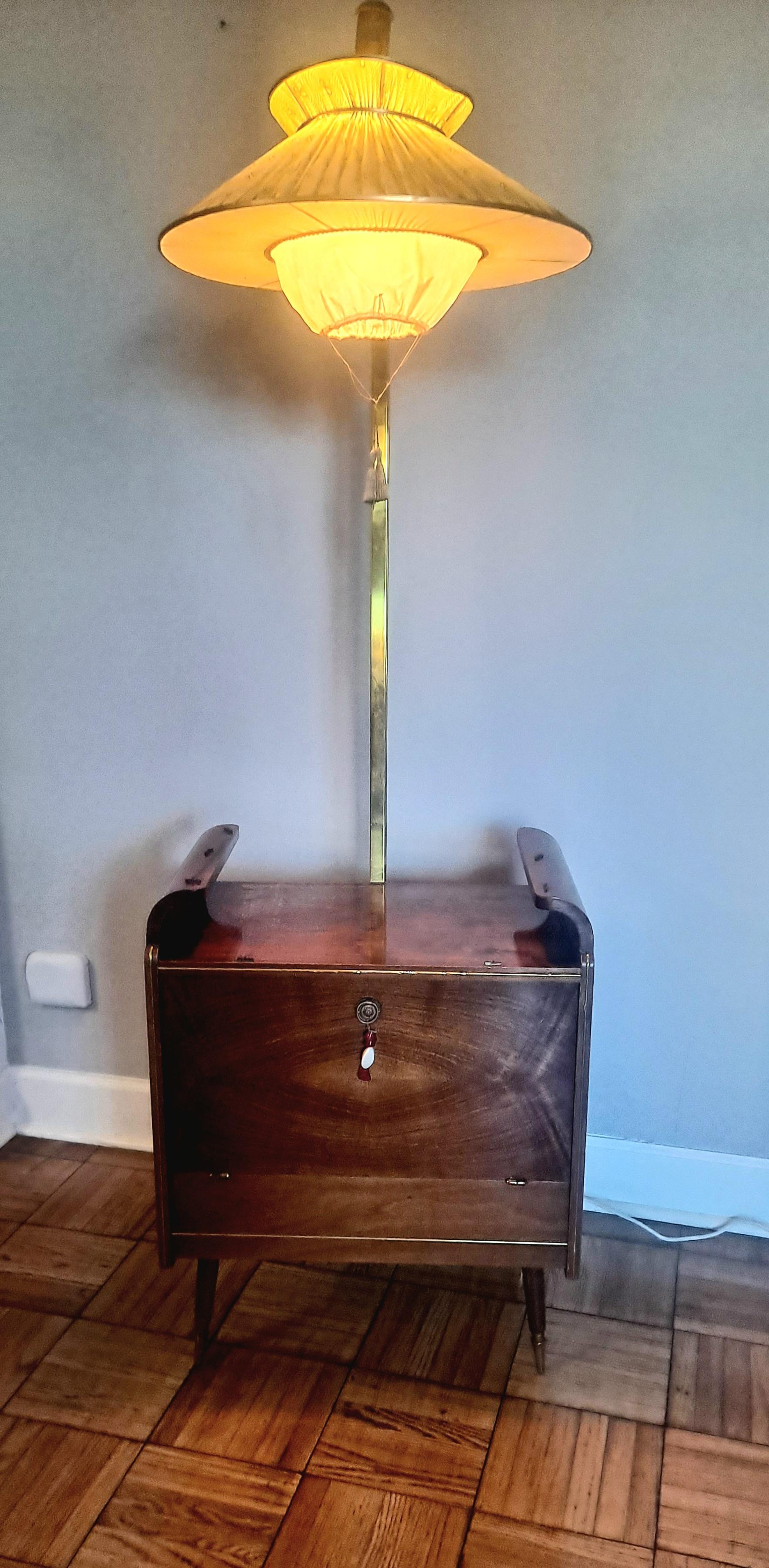 Italian Dry Bar -Floor Lamp  In Good Condition For Sale In Los Angeles, CA