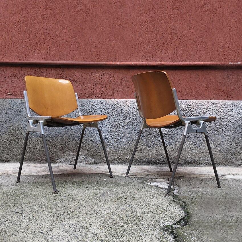 Mid-Century Modern Italian DSC 106 Chair by Giancarlo Piretti for Anonima Castelli, 1965