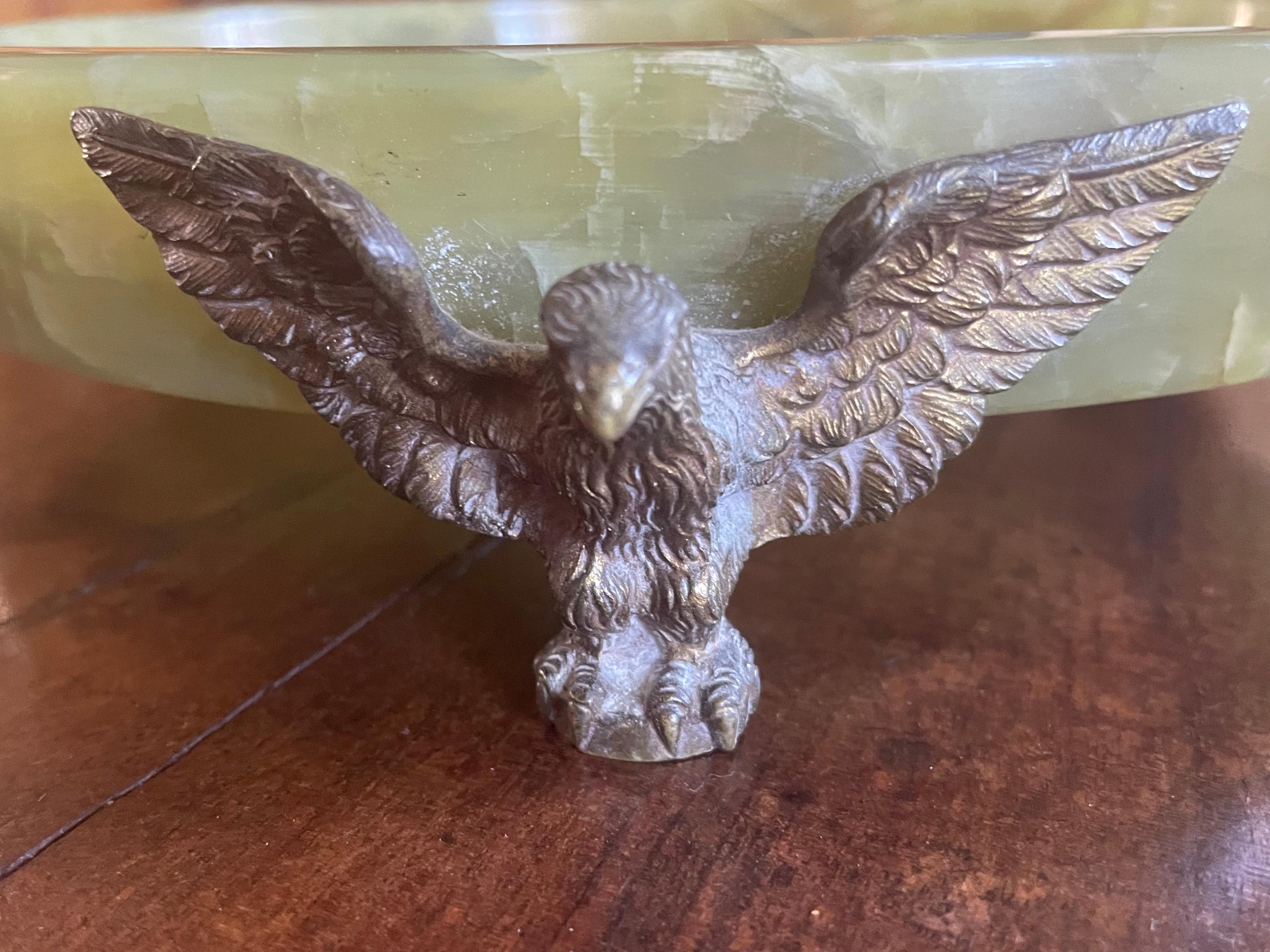 Italian Eagle Green Onyx Vide Poche 1