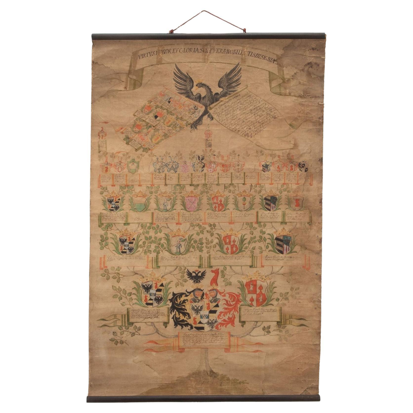 Italian Early 18th Century Baroque Era Family Tree at 1stDibs