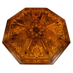 Italian Early 18th Century Baroque Period Octagonal Center Table