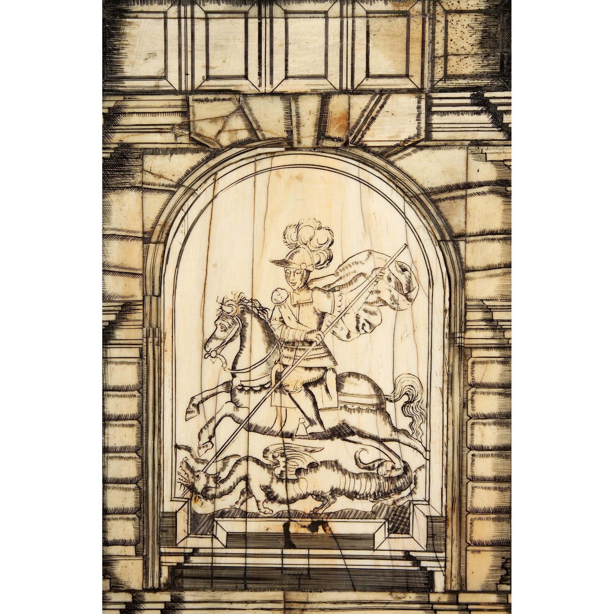 Italian Early 18th Century Baroque Period Ten-Drawer, One Door Specimen Cabinet For Sale 5