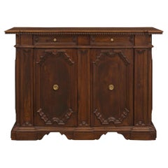 Italian Early 18th Century Baroque Period Walnut Buffet