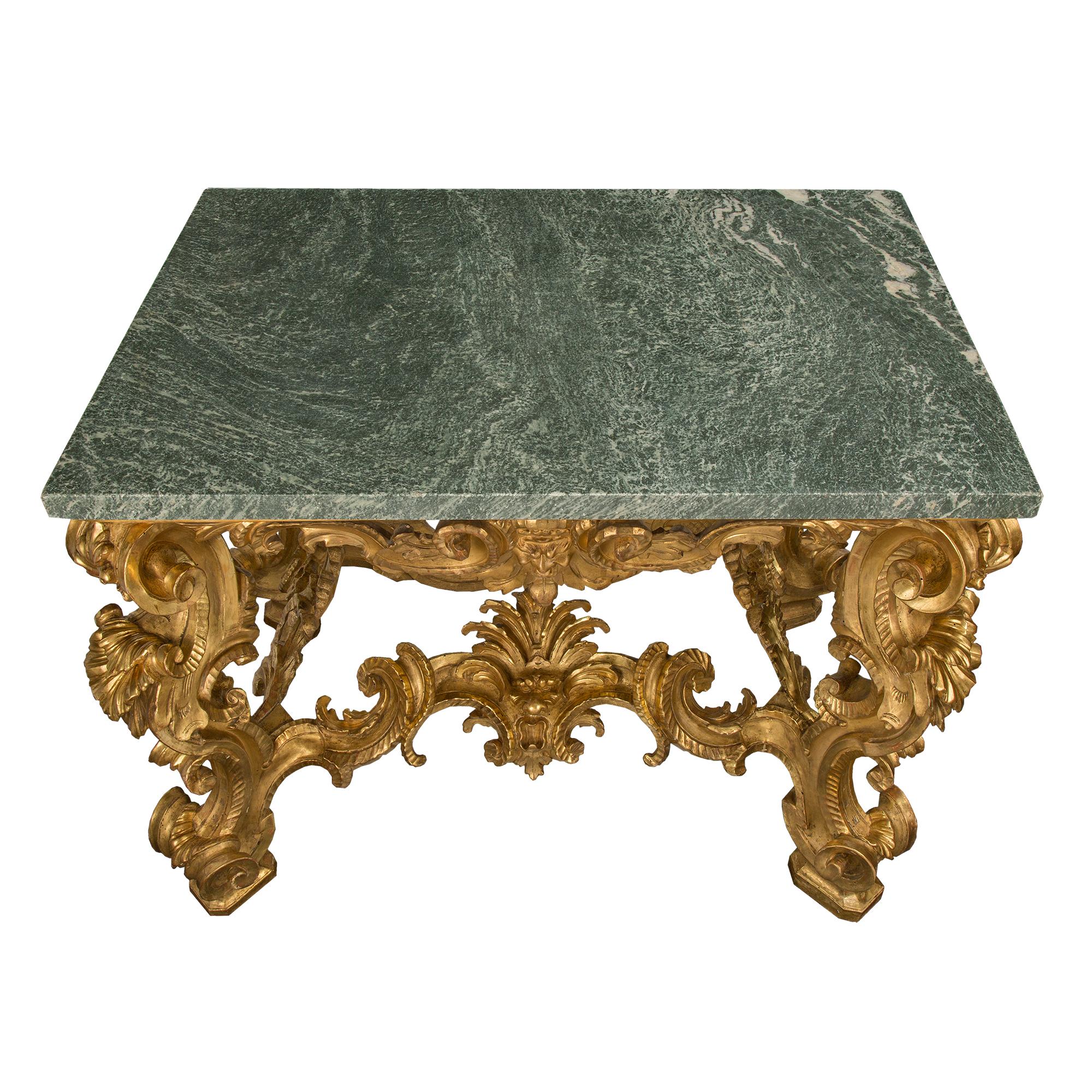 Italian Early 18th Century Louis XIV Period Freestanding Console In Good Condition For Sale In West Palm Beach, FL