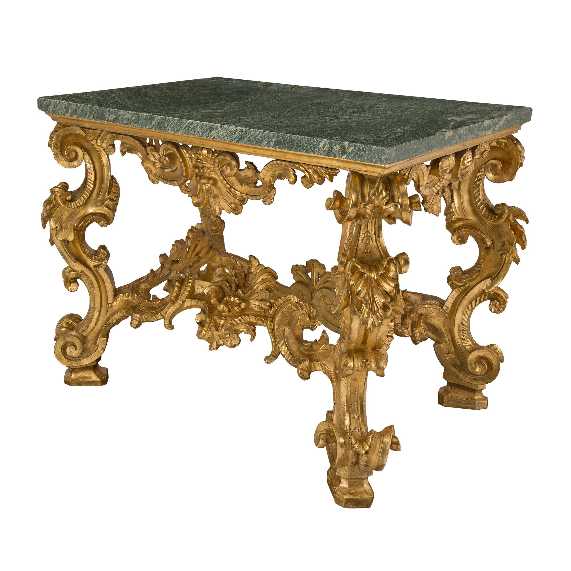18th Century and Earlier Italian Early 18th Century Louis XIV Period Freestanding Console For Sale