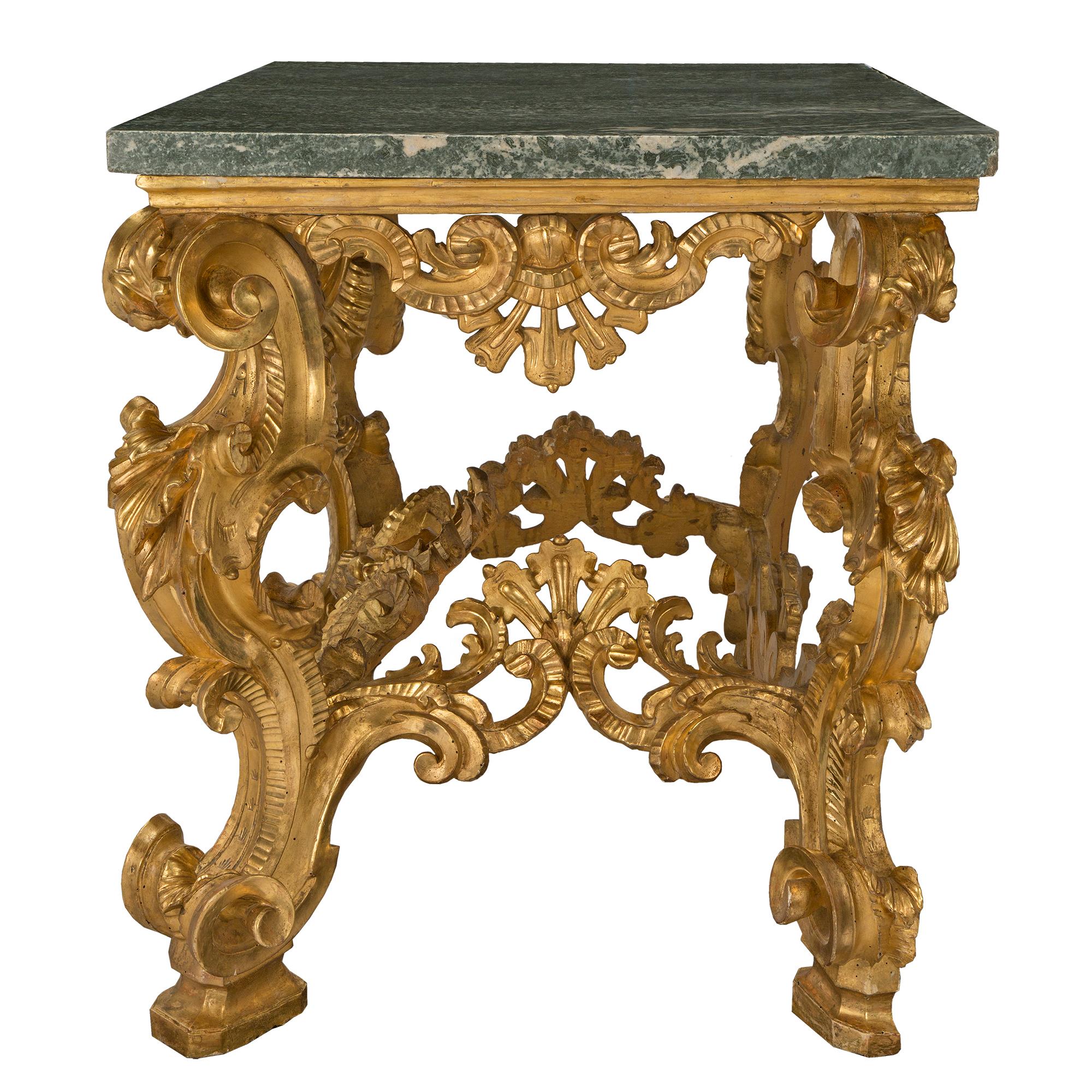 Italian Early 18th Century Louis XIV Period Freestanding Console For Sale 1