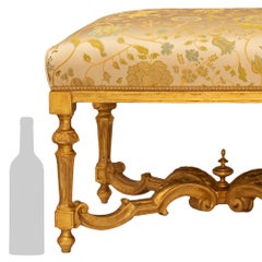 Italian Early 18th Century Louis XIV Period Giltwood Bench