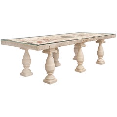 Italian Early 18th Century Louis XIV Period Marble Plateau Coffee Table