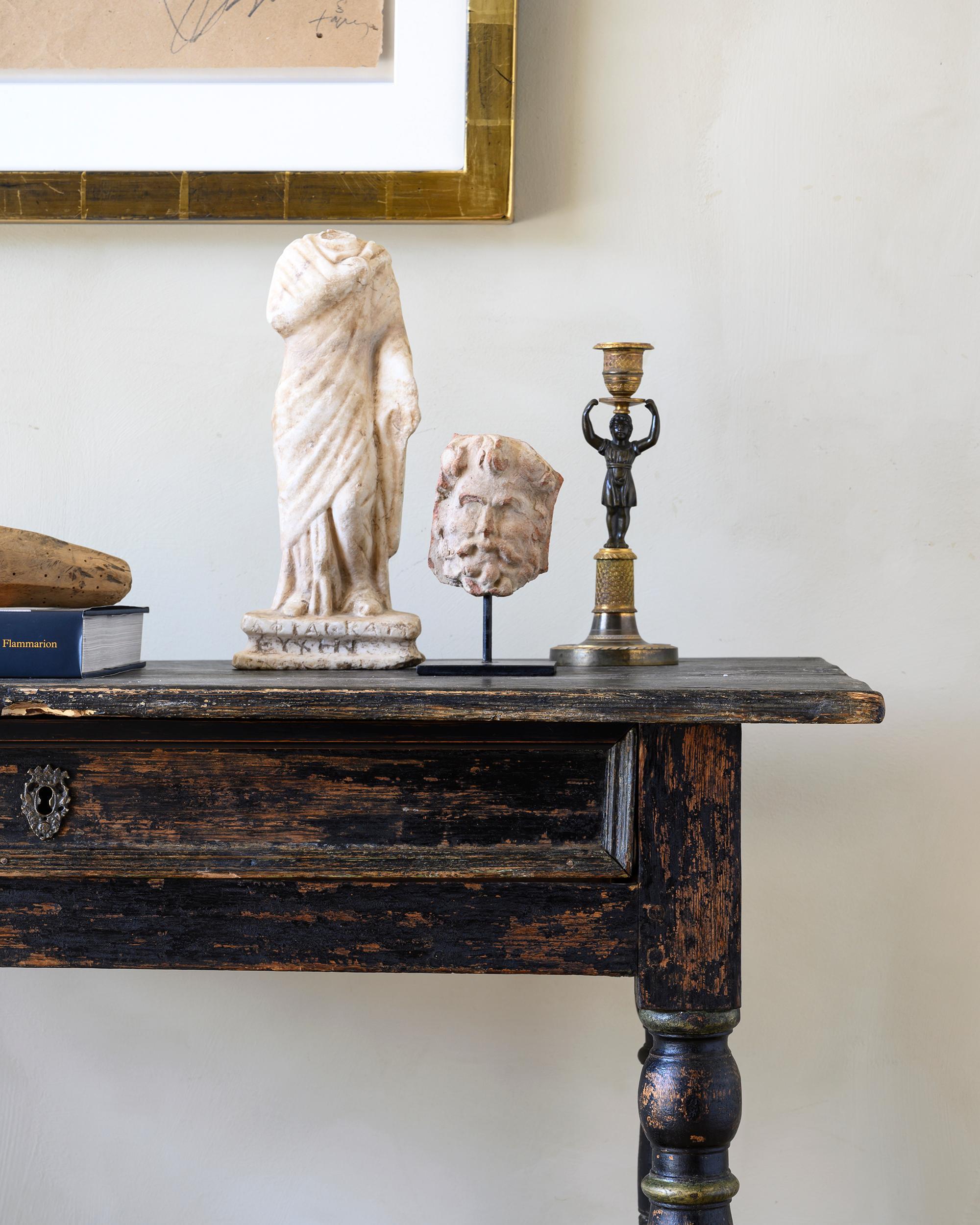 Rococo Italian Early 18th Century Terracotta Fragment For Sale