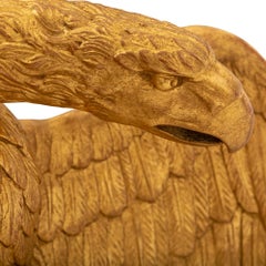Italian Early 19th Century 1st Empire Period Giltwood Eagle Wall Decor