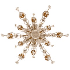 Italian Early 19th Century Crystal Chandelier from the Torino Region