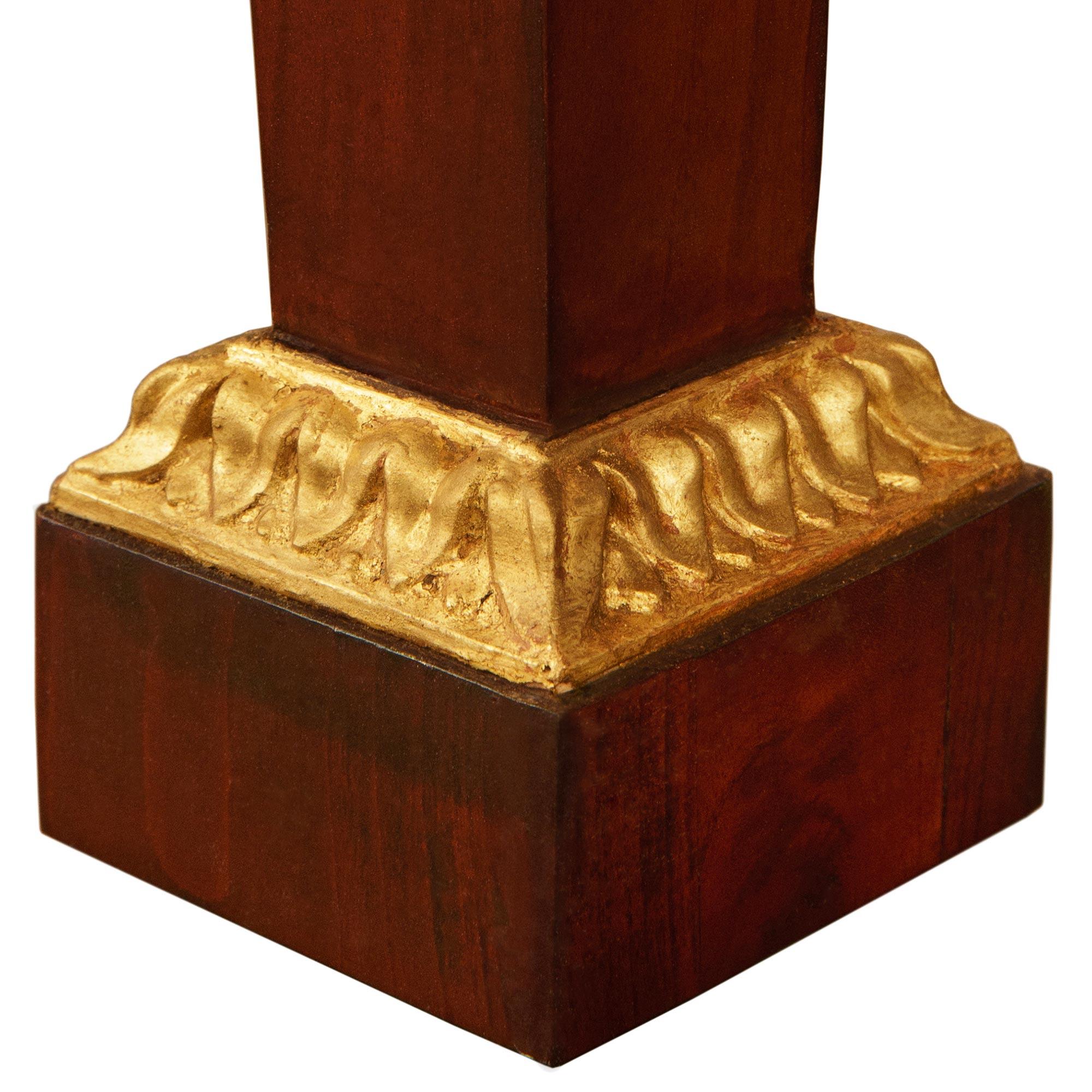 Italienische Empire Konsole und Spiegel aus Mahagoni und Giltwood aus dem frühen 19. im Angebot 6