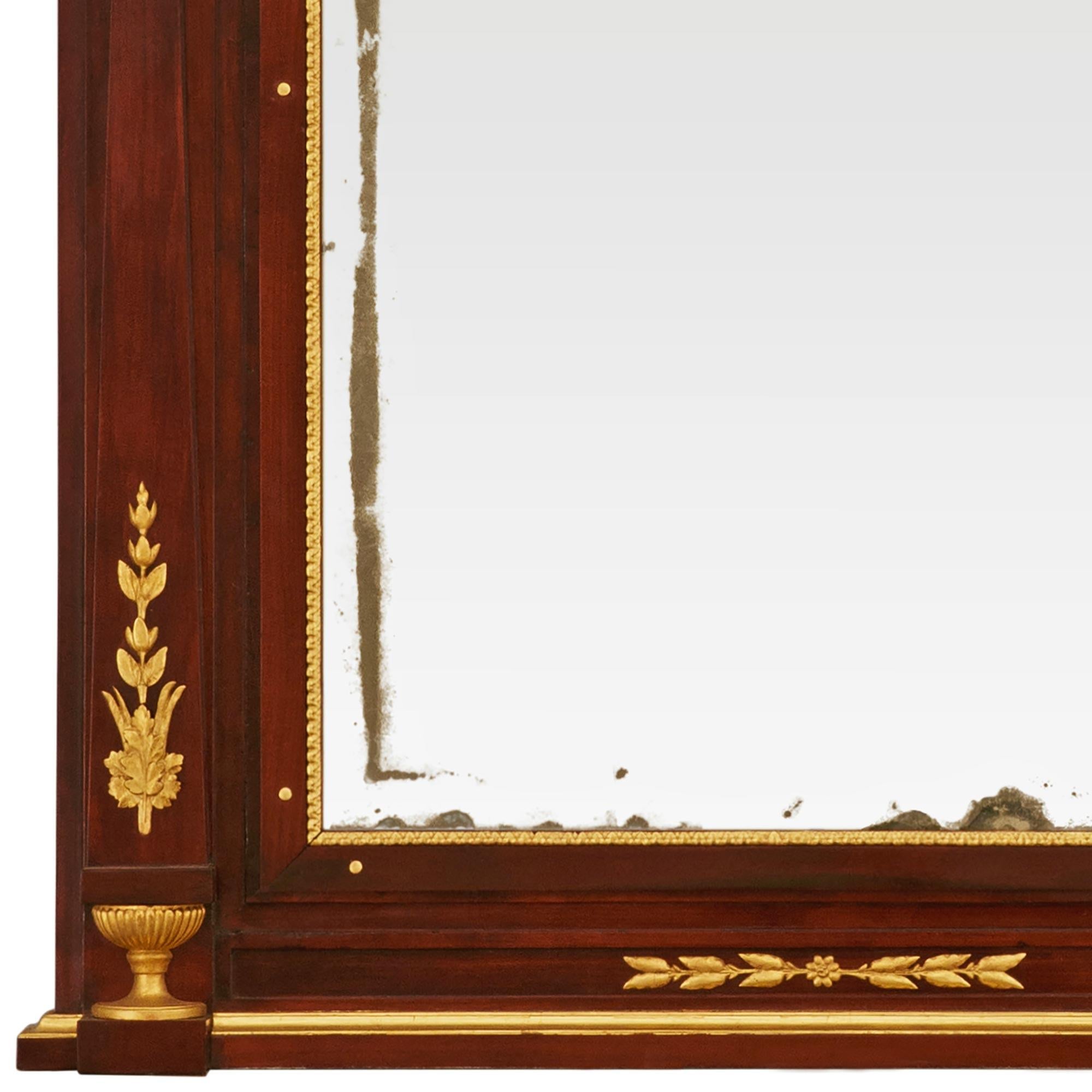 Italienische Empire Konsole und Spiegel aus Mahagoni und Giltwood aus dem frühen 19. im Angebot 3