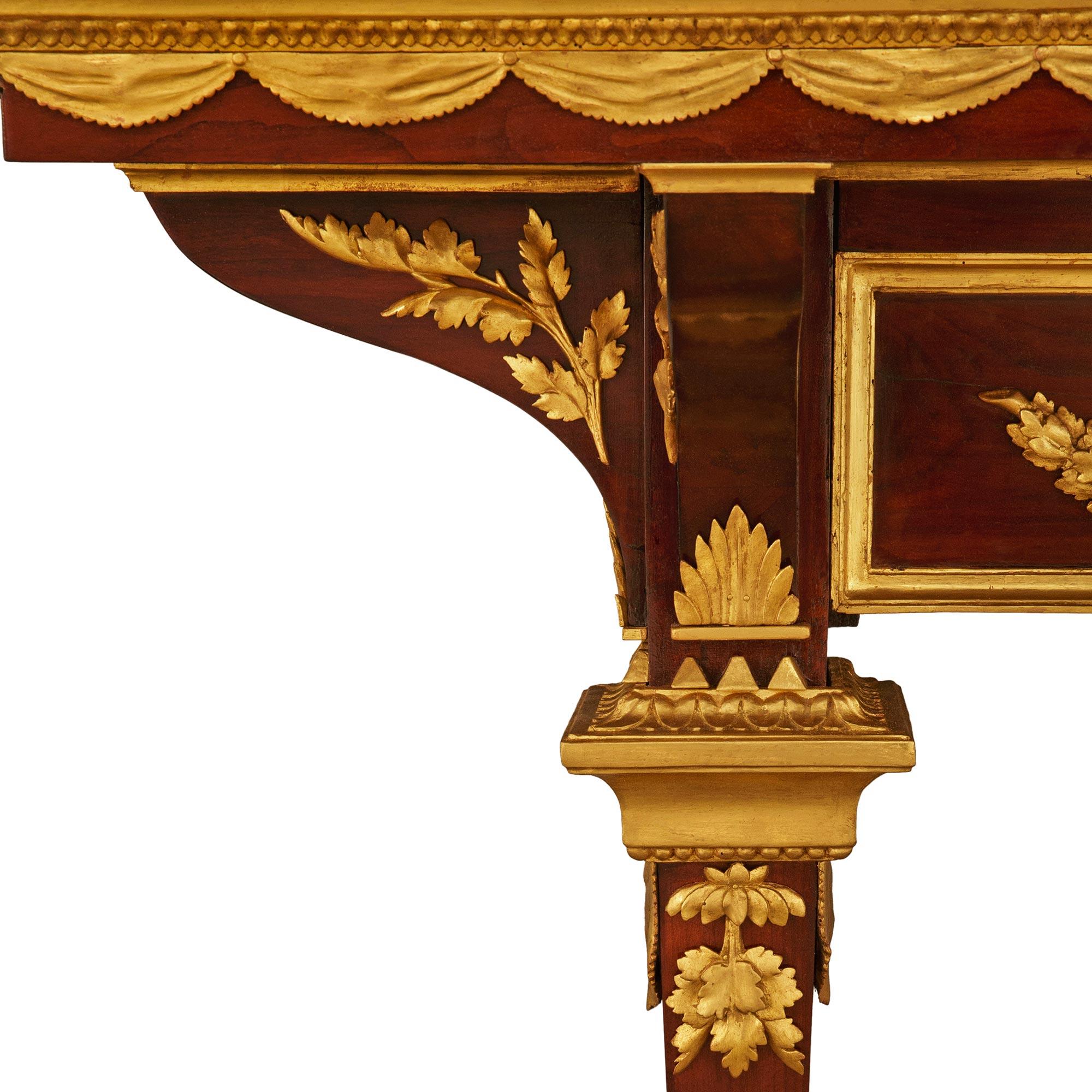 Italienische Empire Konsole und Spiegel aus Mahagoni und Giltwood aus dem frühen 19. im Angebot 4