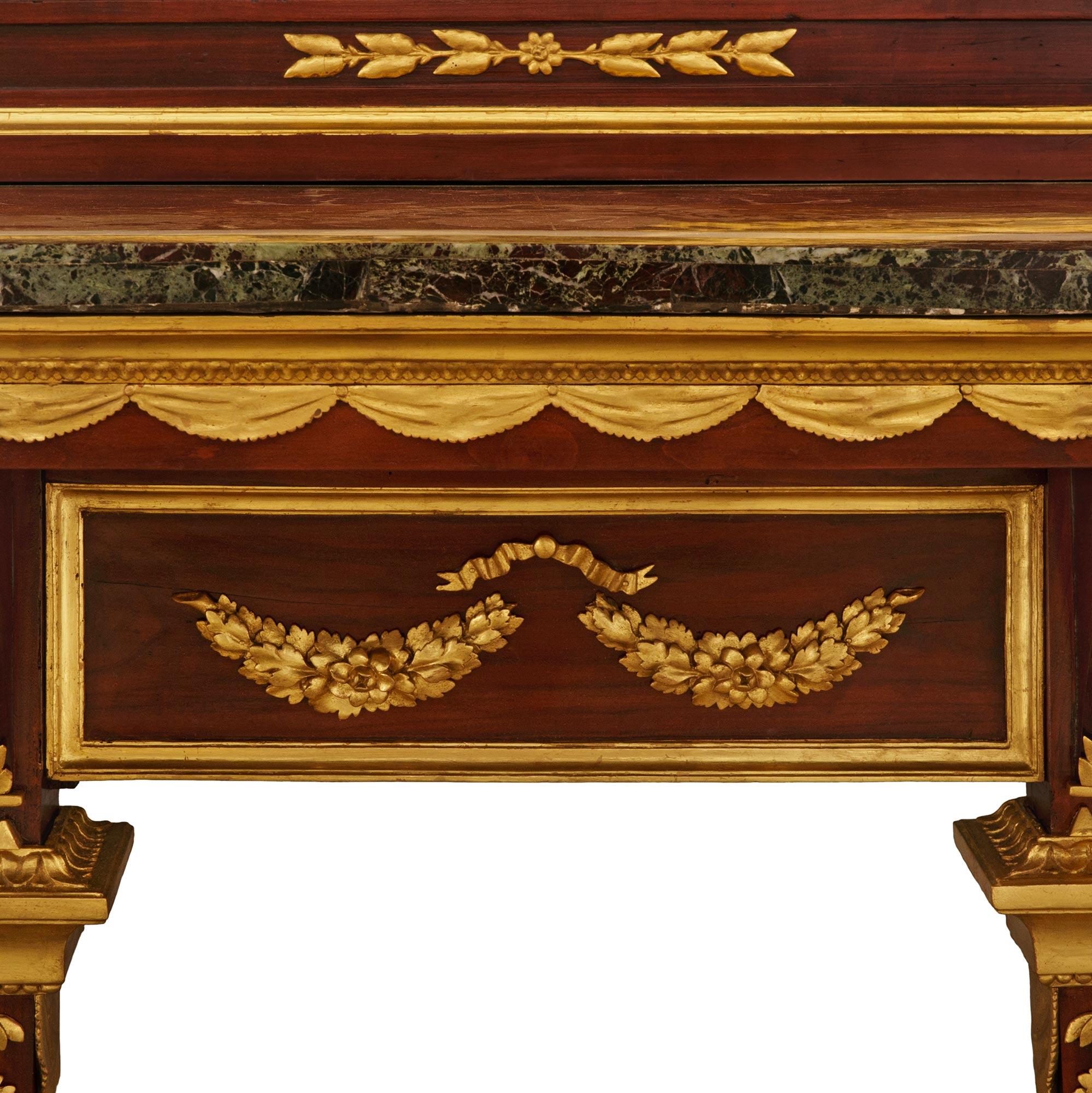 Italienische Empire Konsole und Spiegel aus Mahagoni und Giltwood aus dem frühen 19. im Angebot 5