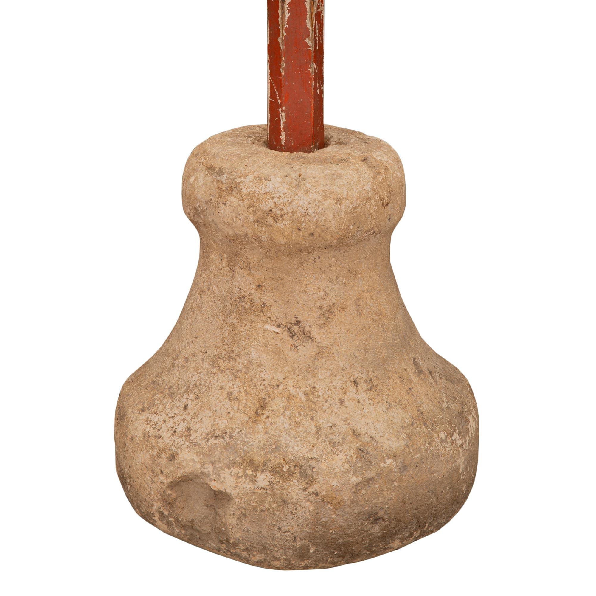 Italian Early 19th Century Giltwood Floor Lamp For Sale 5