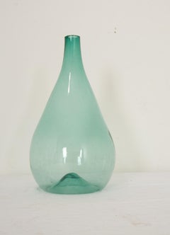 Italian Early 19th Century Hand Blown Glass Damigiana