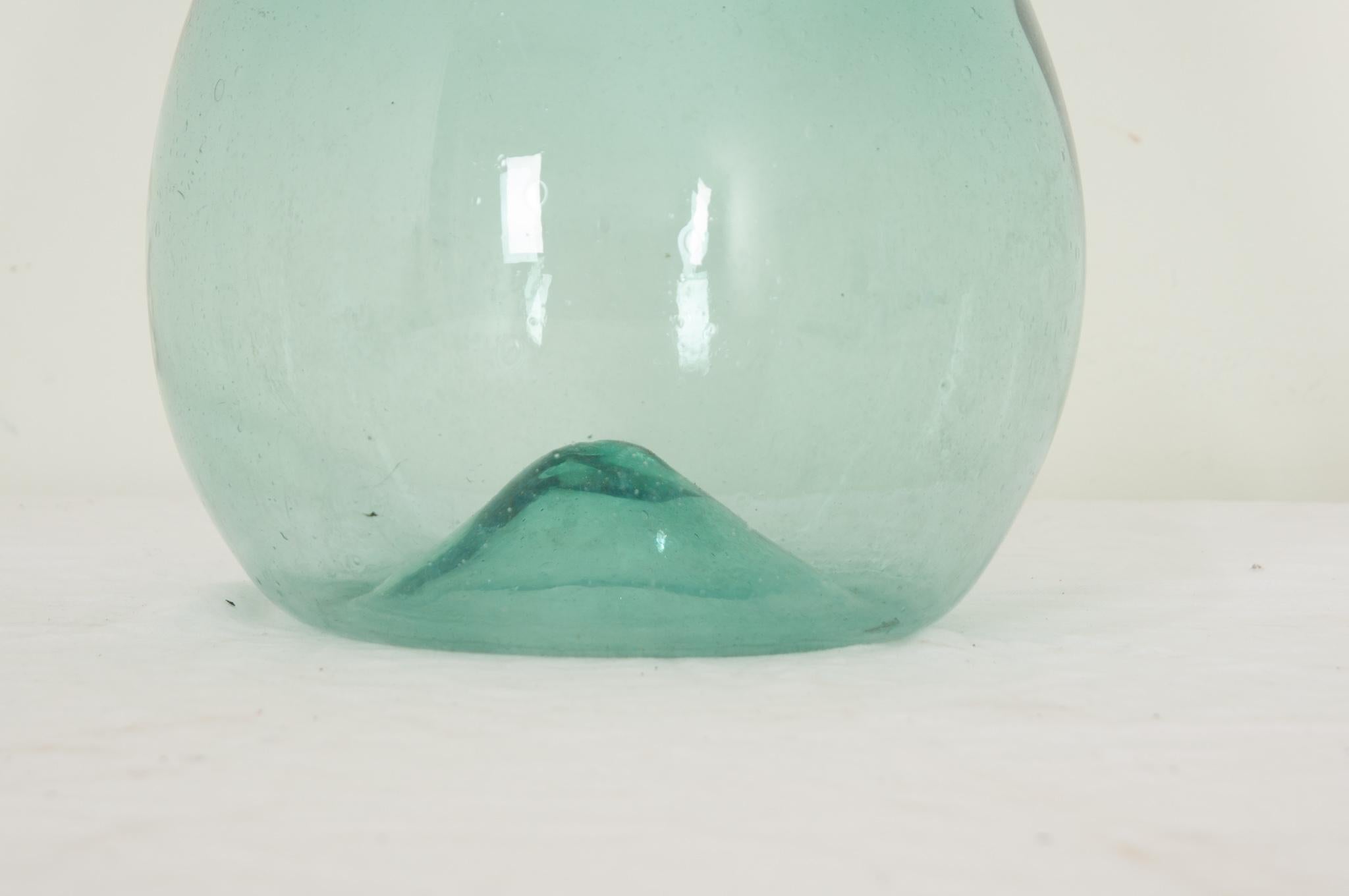 Italienische mundgeblasene Damigiana aus Glas aus dem frühen 19. Jahrhundert (Sonstiges) im Angebot