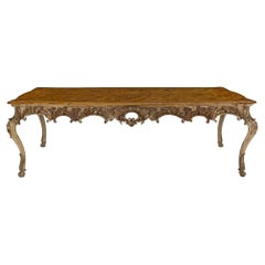 Italian Early 19th Century Louis XV St. Patinated and Mecca Dining Table