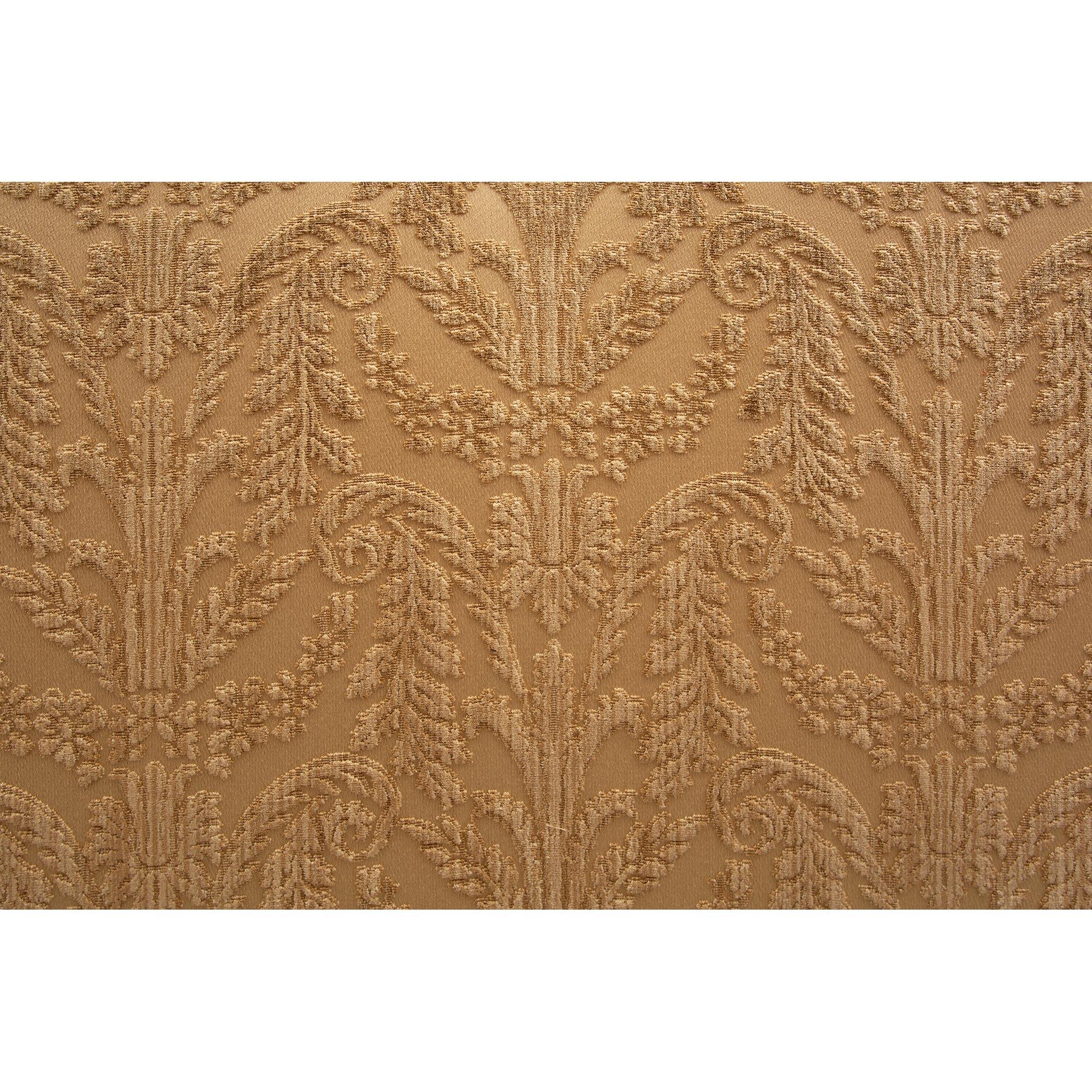 Italienisches Kopfteil im Louis XV Style gepolstert und aus Giltwood, frühes 19. im Angebot 1
