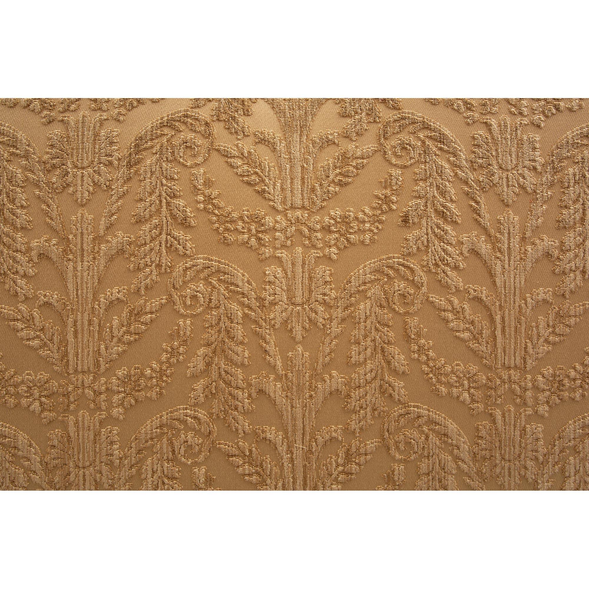 Italienisches Kopfteil im Louis XV Style gepolstert und aus Giltwood, frühes 19. im Angebot 1