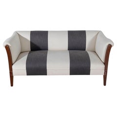 Antique Italian Early 19th-Century Mahogany Sofa with Bronze Mounts