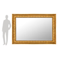 Italian Early 19th Century Neo-Classical Empire St. Giltwood Mirror