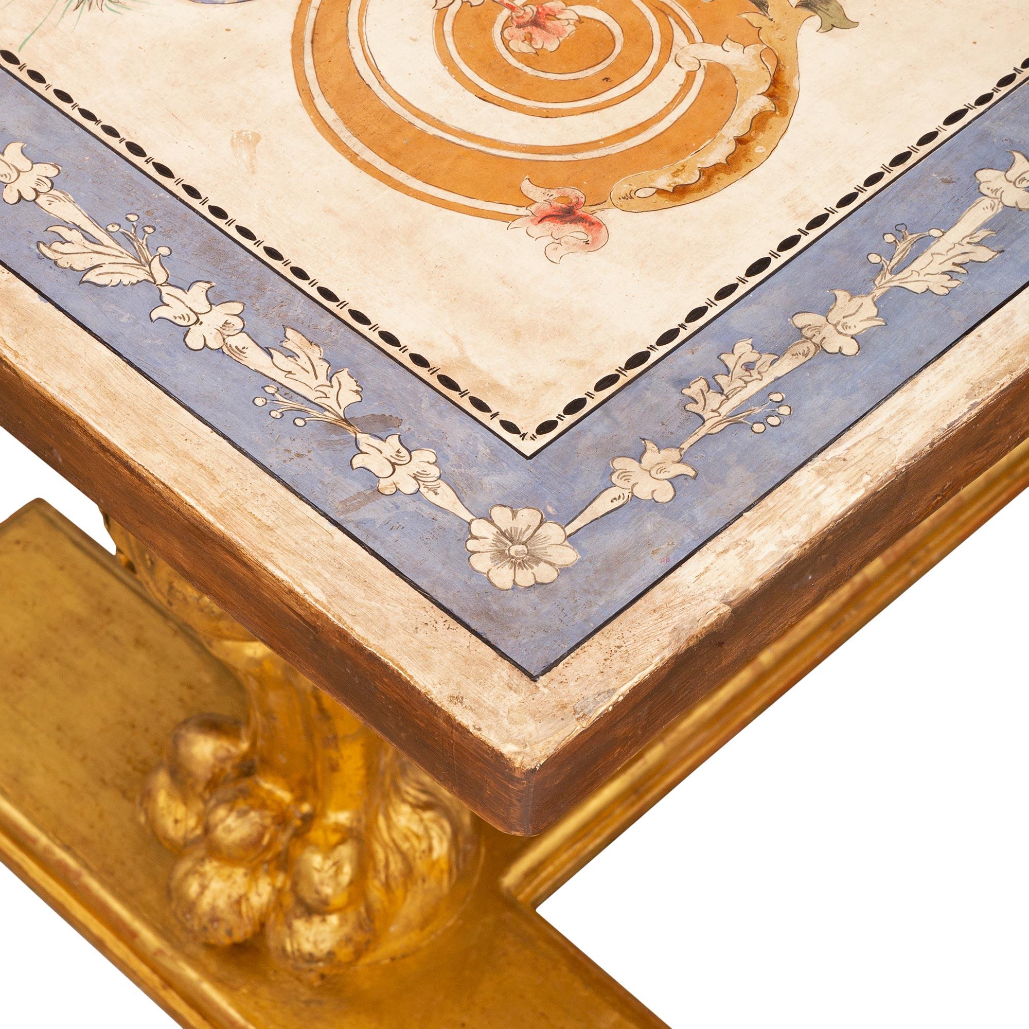 Table basse italienne néoclassique du début du XIXe siècle de style néo-classique en vente 2