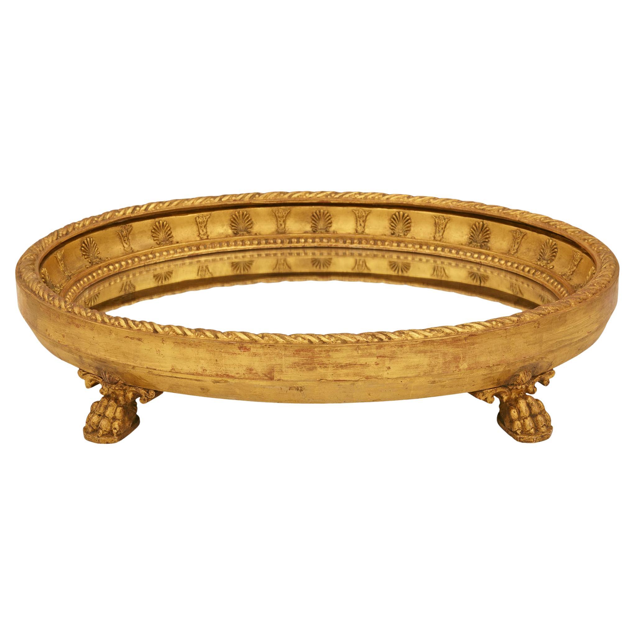 Italian early 19th century Neo-Classical st. Giltwood centerpiece